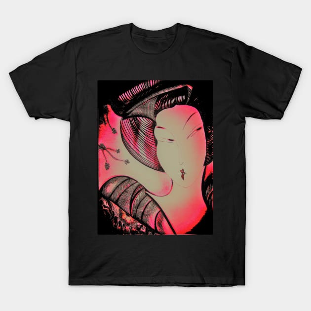 neon geisha Jacqueline Mcculloch T-Shirt by jacquline8689